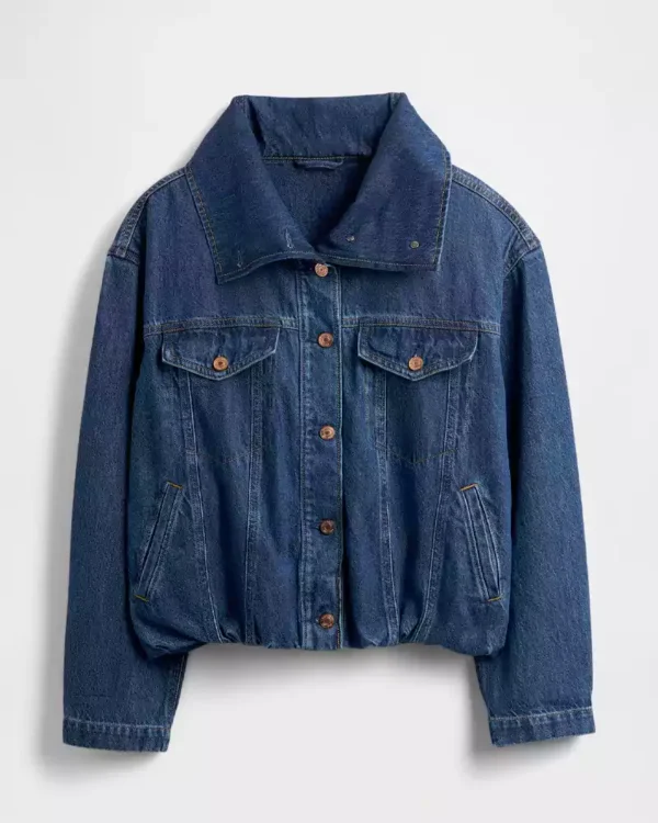 Oversize denim jacket for women