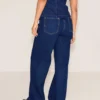 Petite Indigo Blue Wash Straight Leg Mid Rise Jeans 3 Petite Indigo Blue Wash Straight Leg Mid Rise Jeans