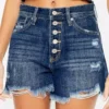 Raw Hem Button-Fly Denim Shorts Raw Hem Button-Fly Denim Shorts