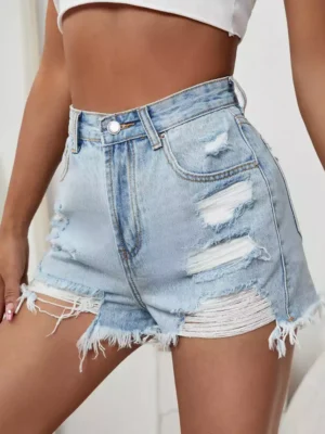 Raw Hem Distressed women shorts
