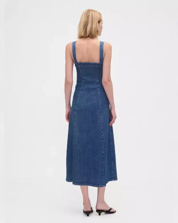 Sleeveless denim mini dresses Sleeveless denim mini dresses