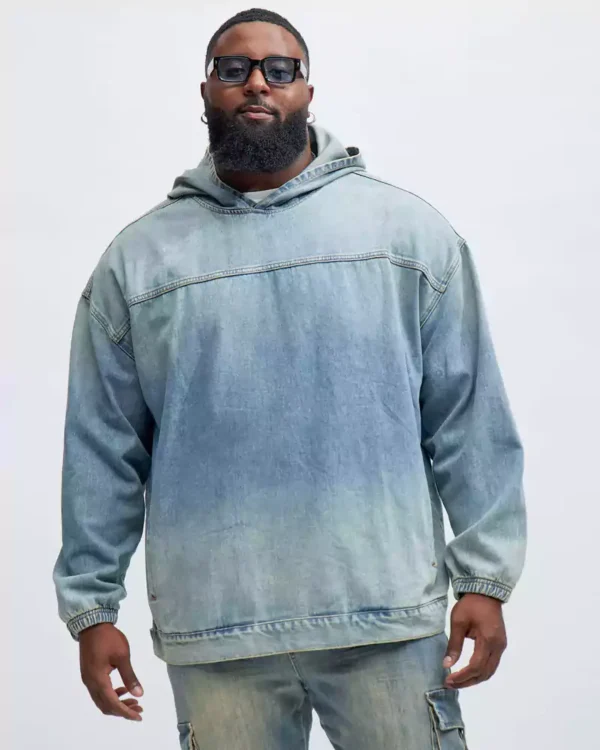 Tears hoodie denim Jacket Denim tears hoodie Pullover Jacket