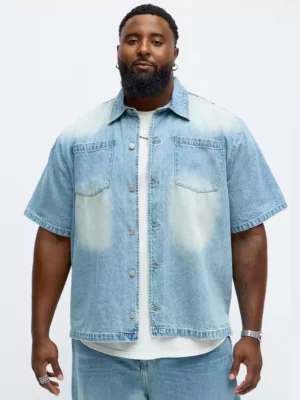 Washed denim shirts for men Washed denim shirts for men