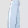 baggy jean in a light wash with side stripes Baggy jean in a light wash with side stripes