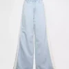 baggy jean in a light wash with side stripes Baggy jean in a light wash with side stripes