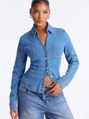 1 Medium Wash Made For Denim Top Shirt