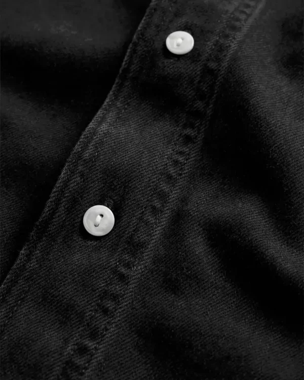 Black denim shirts mens