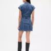 Bodycon denim mini dress