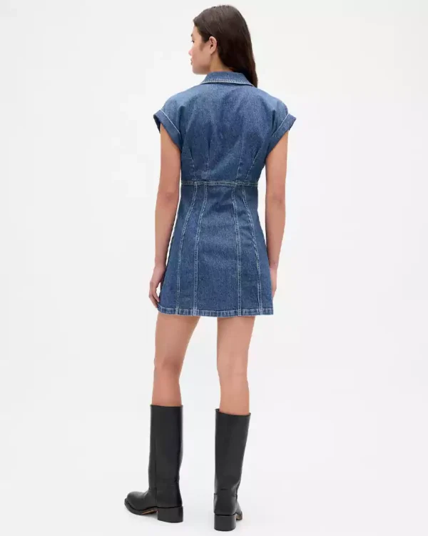 Bodycon denim mini dress