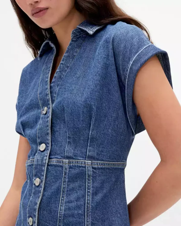 Bodycon denim mini dress