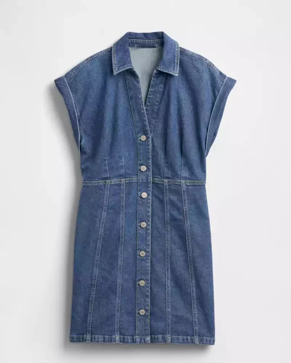Bodycon denim mini dress