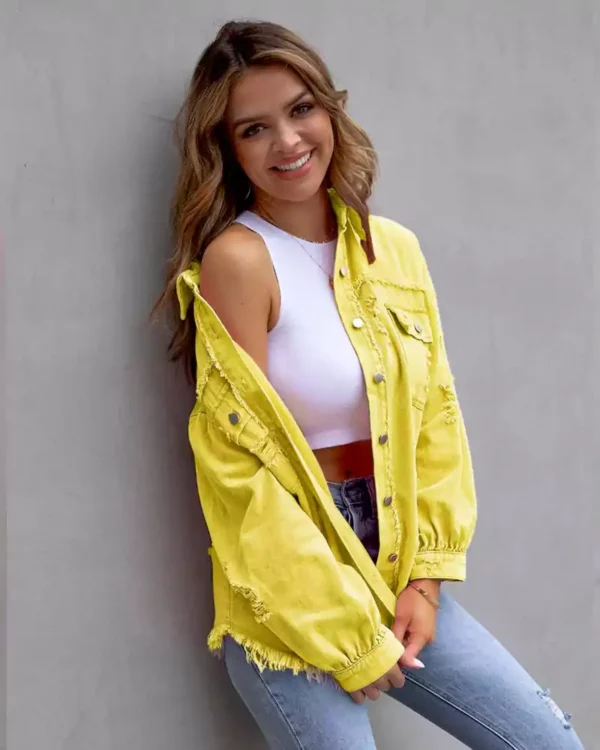 Color denim jacket Color denim jacket