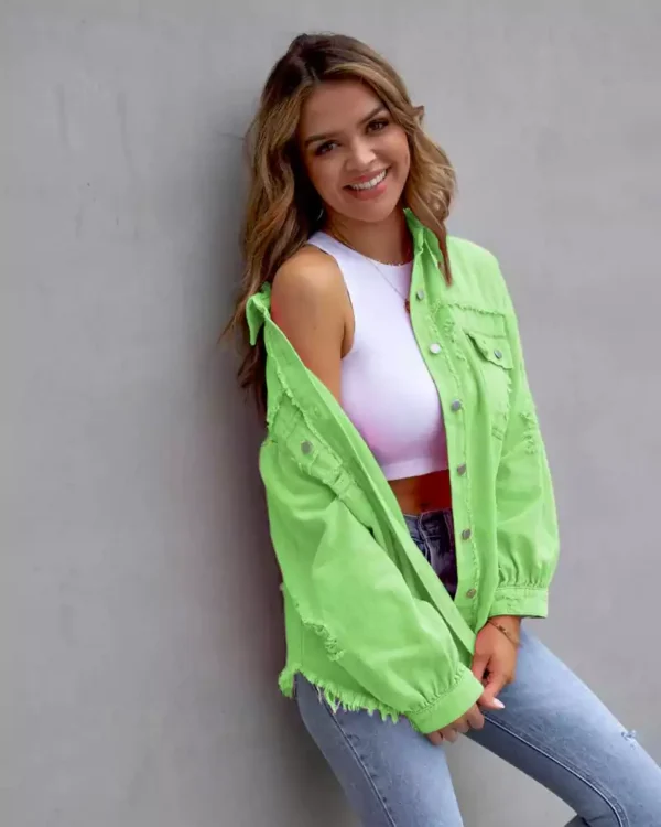 Color denim jacket Color denim jacket