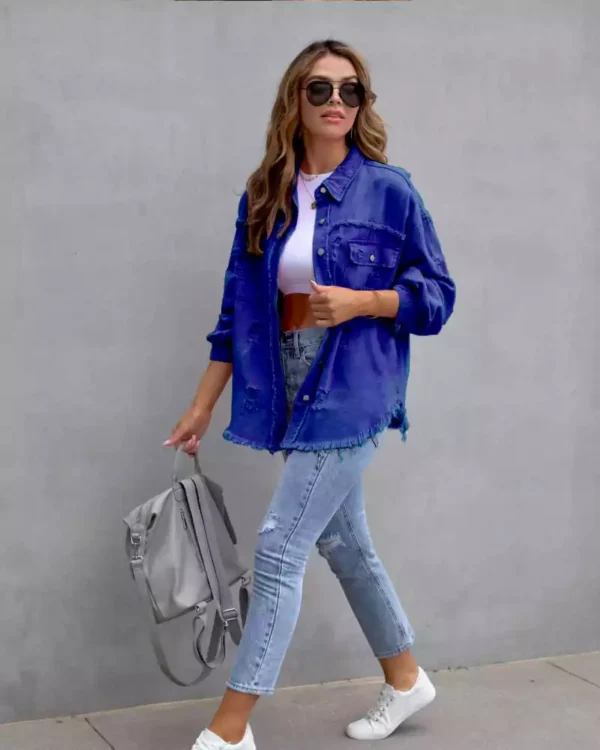 Color denim jacket Color denim jacket