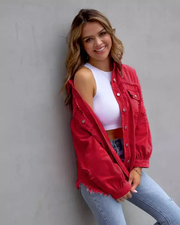 Color denim jacket Color denim jacket