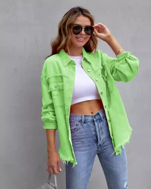 Color denim jacket Color denim jacket