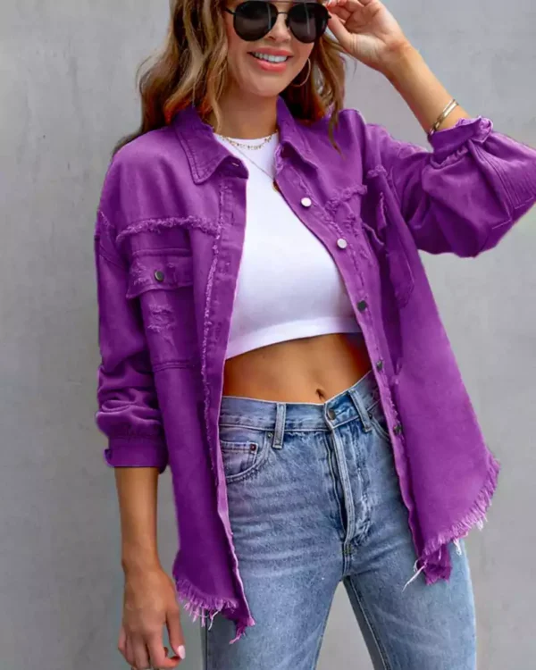 Color denim jacket Color denim jacket