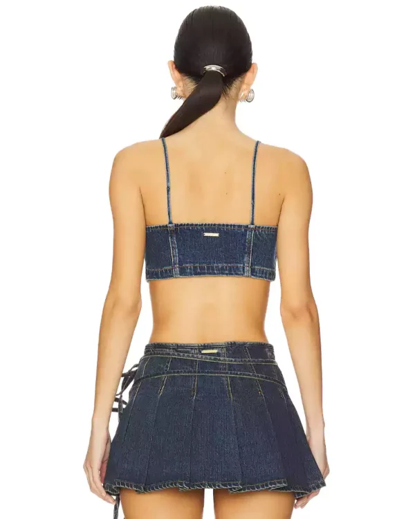 Cropped denim top