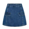 Dark denim mini skirt