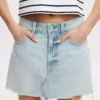 Mini skirt denim