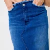 Denim maxi skirts