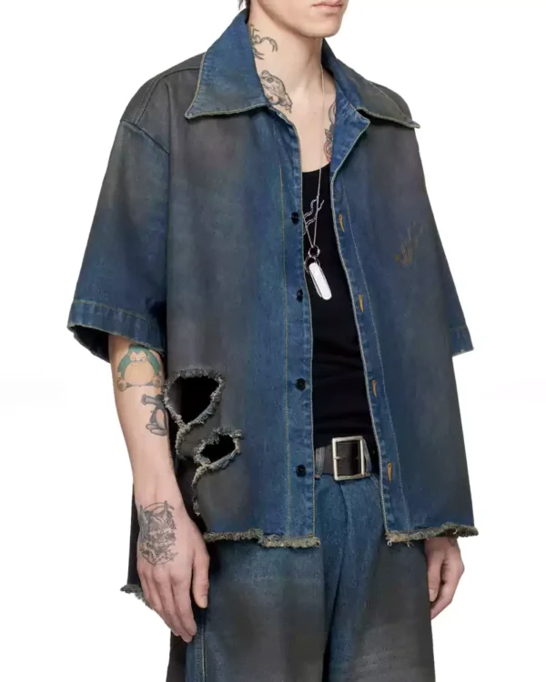 Denim mens shirt