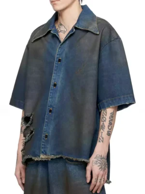 Denim mens shirt