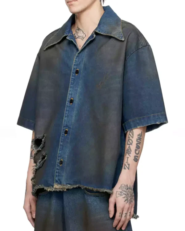 Denim mens shirt