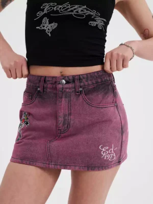 Denim short skirts for women