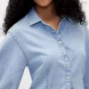 Denim sleeve shirt women