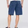 High rise baggy denim shorts