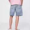 High rise baggy denim shorts