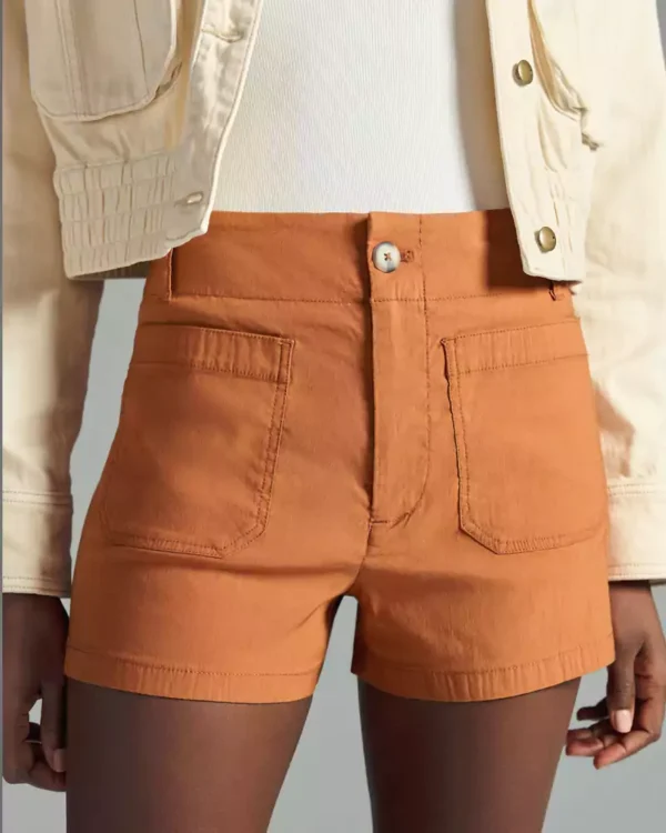 High rise shorts denim