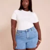 High waisted denim shorts women High waisted denim shorts women