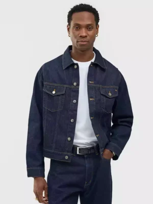 Indigo denim jacket mens