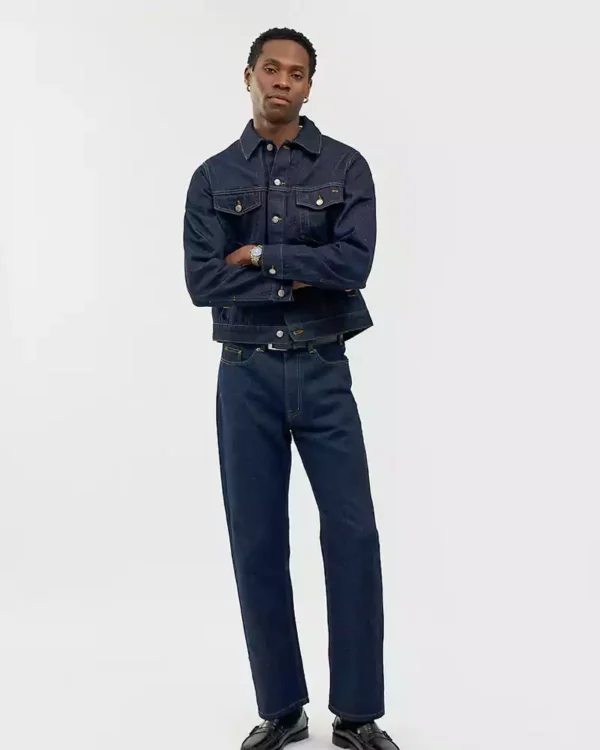 Indigo denim jacket mens