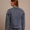 Ladies tall denim jacket