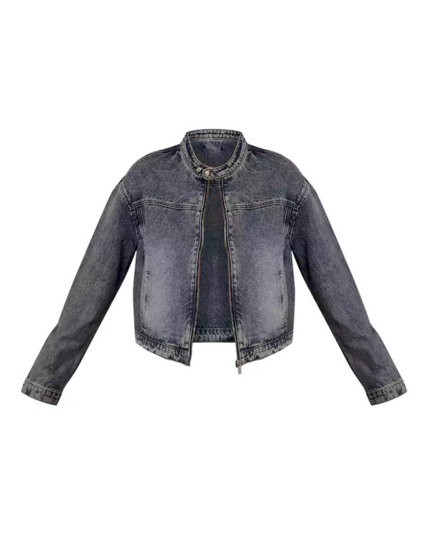 Ladies tall denim jacket
