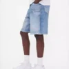 Mens denim baggy shorts