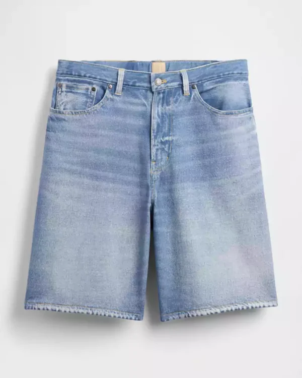 Mens denim baggy shorts