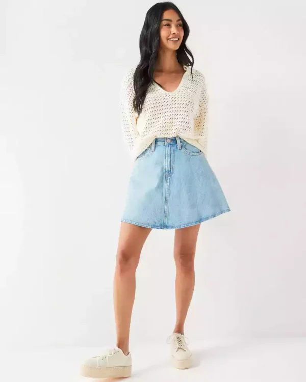 Mini skirt denim