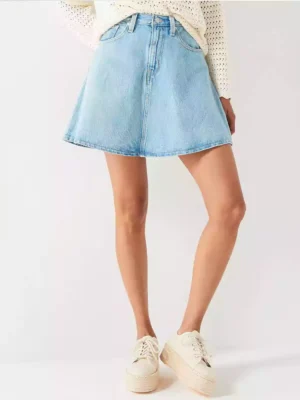 Mini skirt denim