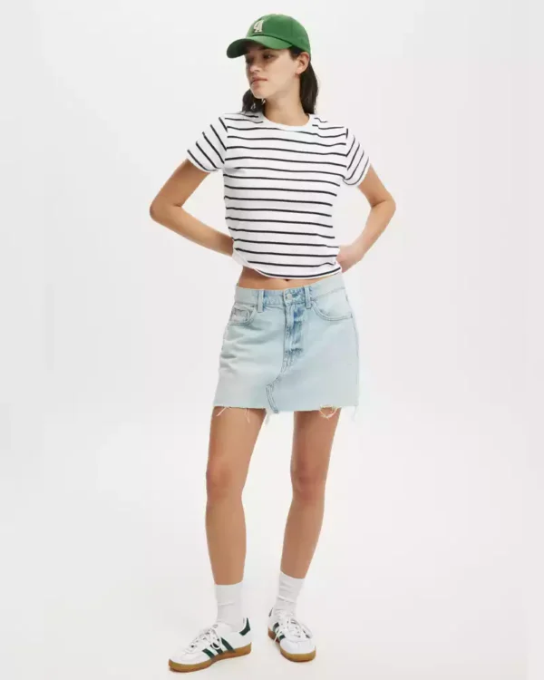 Mini skirt denim