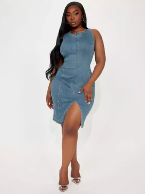 Sexy denim dress