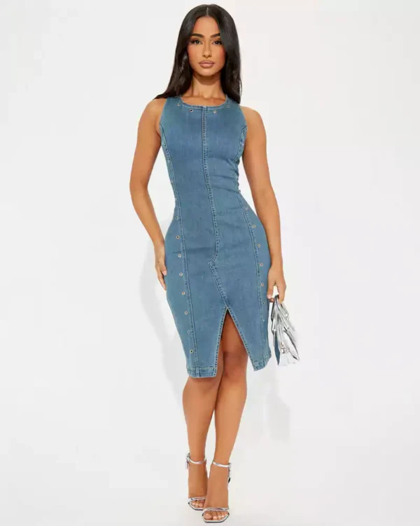 Sexy denim dress