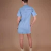 Shirt denim dress for women