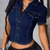 Women denim shirt