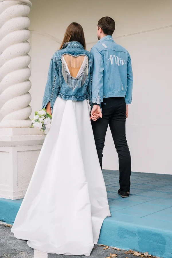 bridal denim jacket