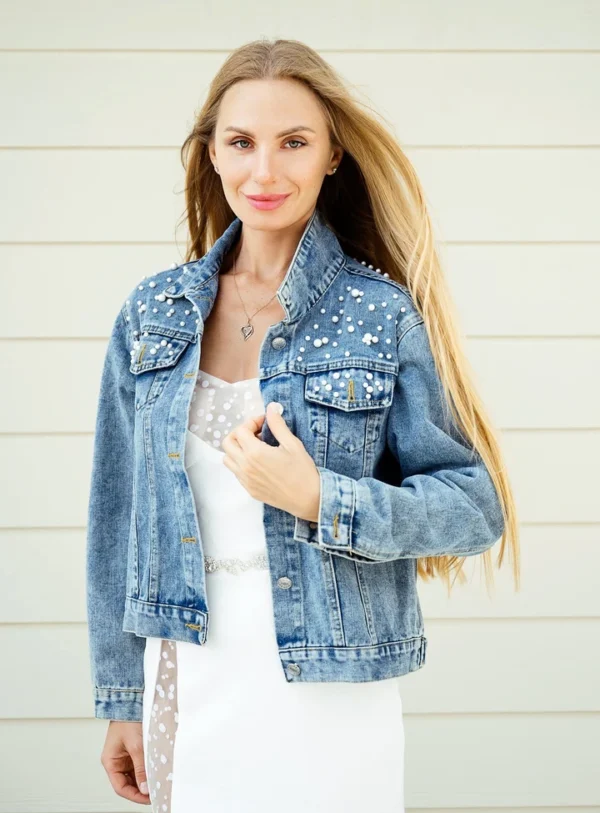 bridal denim jacket