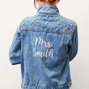 bridal denim jacket